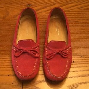 Ann Mashburn  coral suede driving Mocs